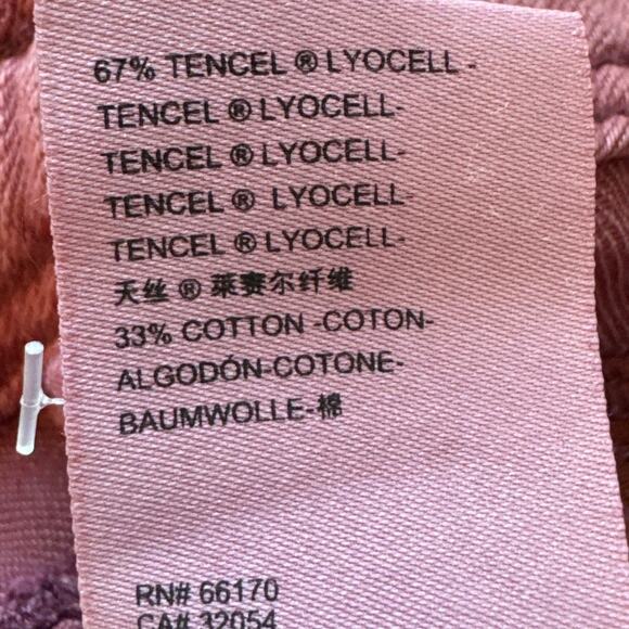 Anthropologie Kalea Pants High Rise Patch Pocket Tencel Lyocel Boho Chic 32 NWT - Picture 10 of 10